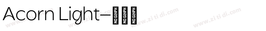Acorn Light字体转换